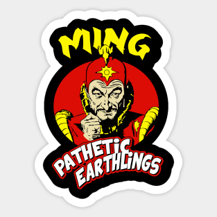 Flash Gordon Ming // Pathetic Earthlings Sticker